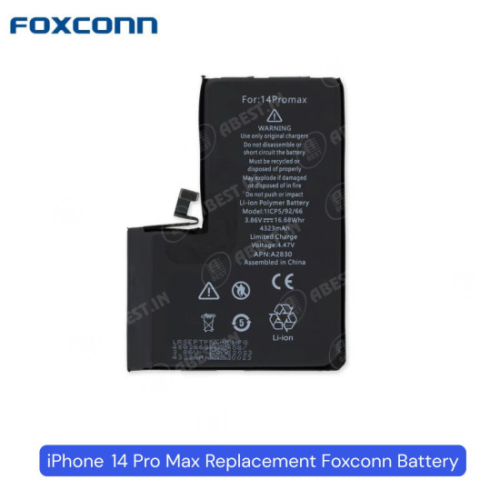 Foxconn Replacement Battery for iPhone 14 Pro Max with High Performance